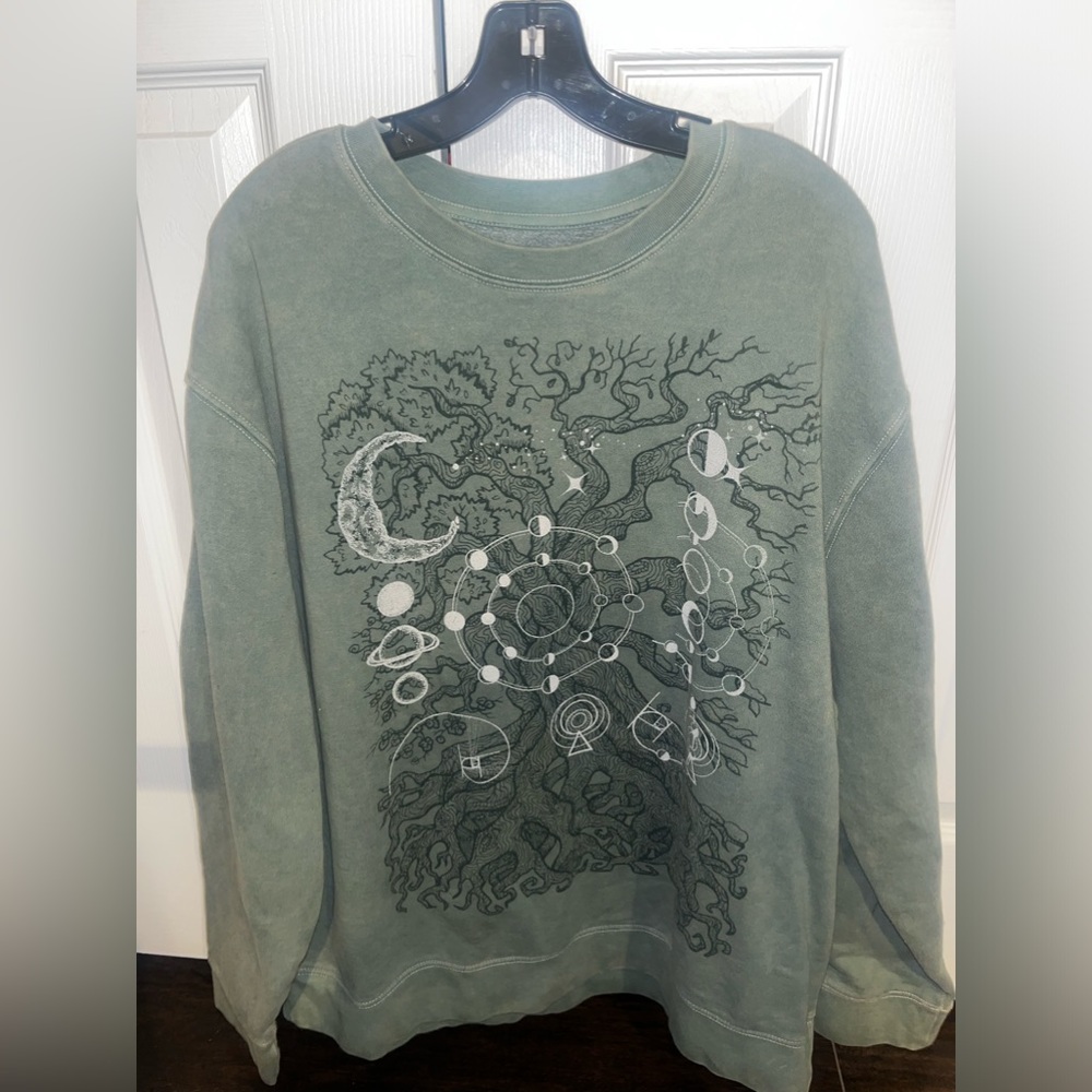 Earthbound 2XL Oversized Crewneck 💚🌳🌱🌿🔮🪄